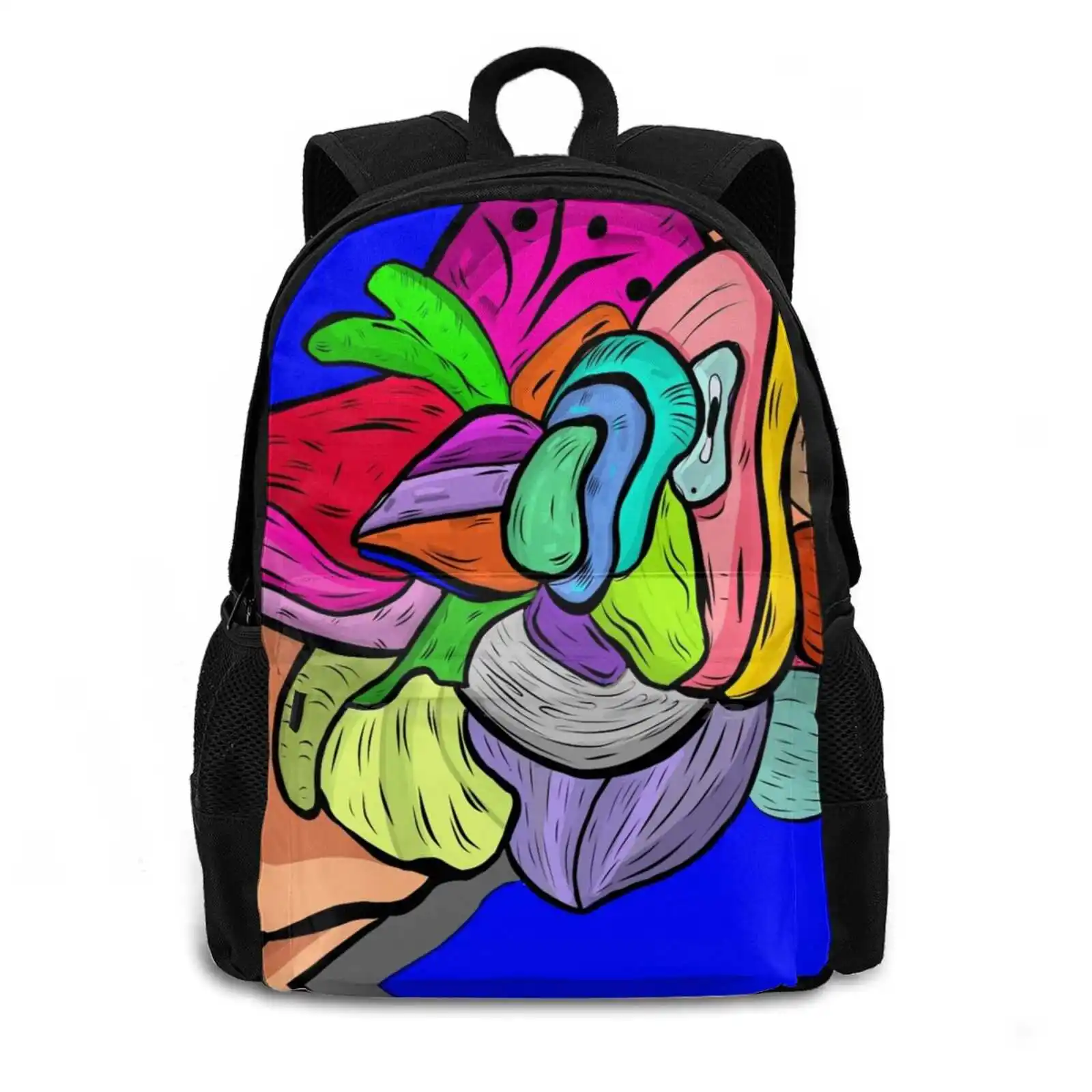 The Evolution Of Life Art Women Men Teens Laptop Travel School Bags Life Is Precious Cute Cartoons On A Hand Nice To Meet You