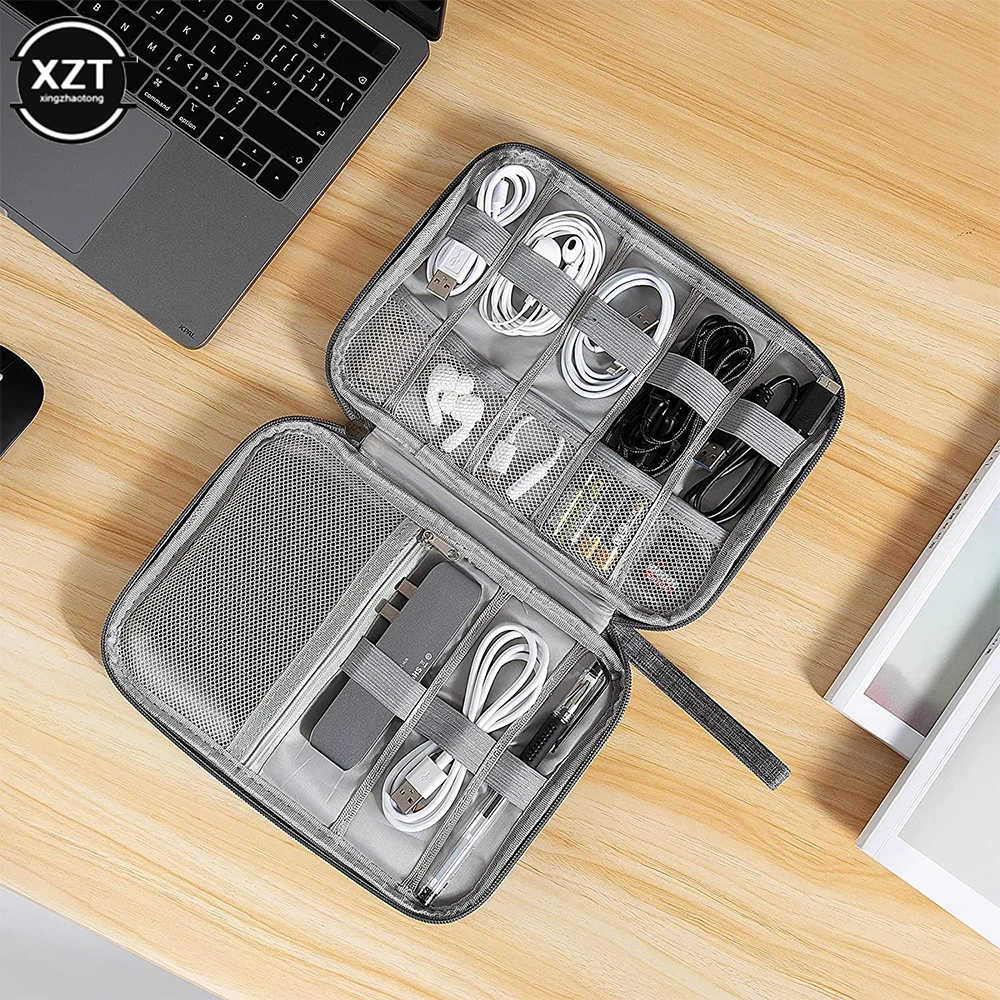 Digital Storage Portable Bag USB Data Cable Organizer Earphone Wire Bag Pen Power Bank Travel Kit Pouch Electronics Accessories