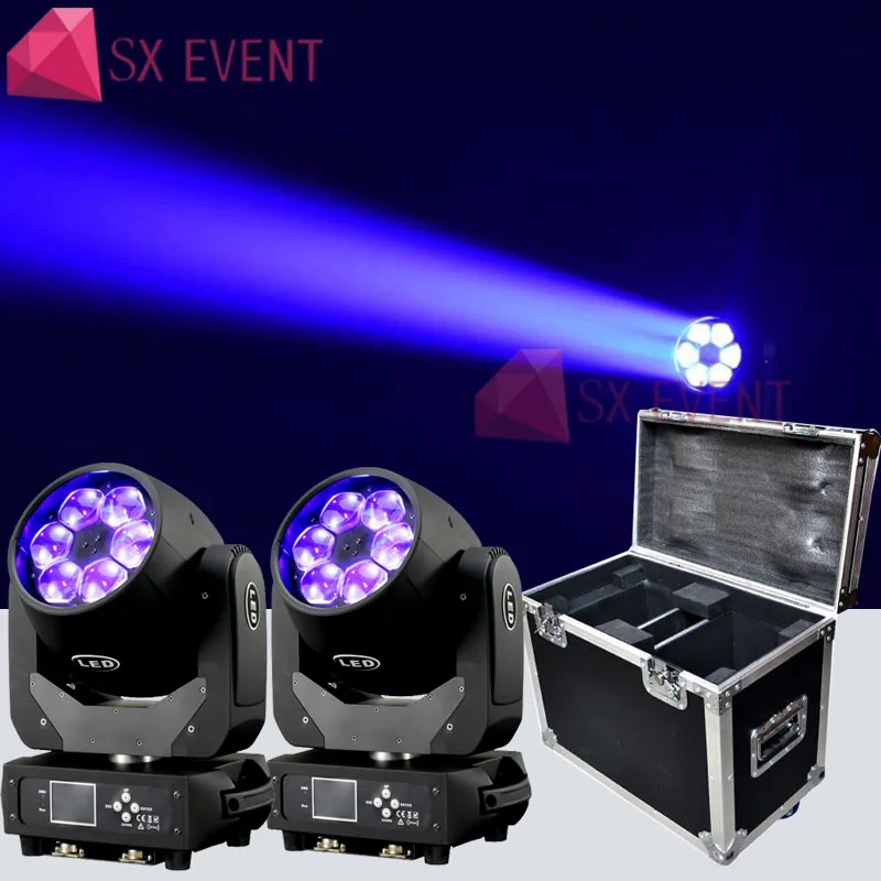 

Original 6x40 W Bee Eyes Moving Head Light RGBW 4in1 LED Wash Zoom Moving Head DMX Stage Light para DJ Disco Nightclub 2PCS/lot