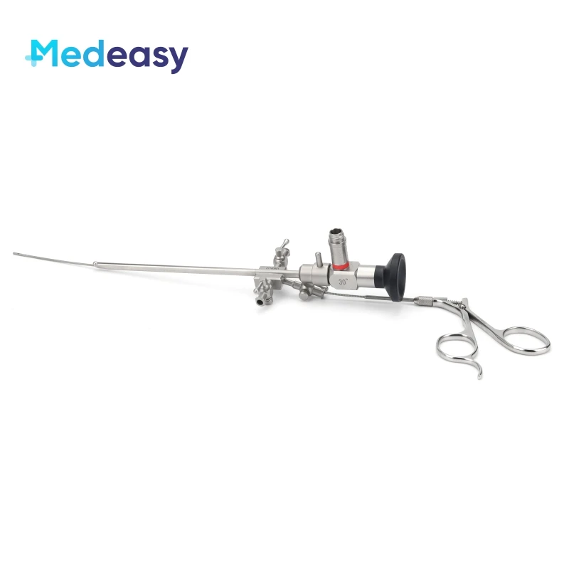 Medical Veterinary Rigid Endoscope Set 0 Degree 30 Degree Φ2.7X175mm with Surgical Sheath Obturator and Forceps