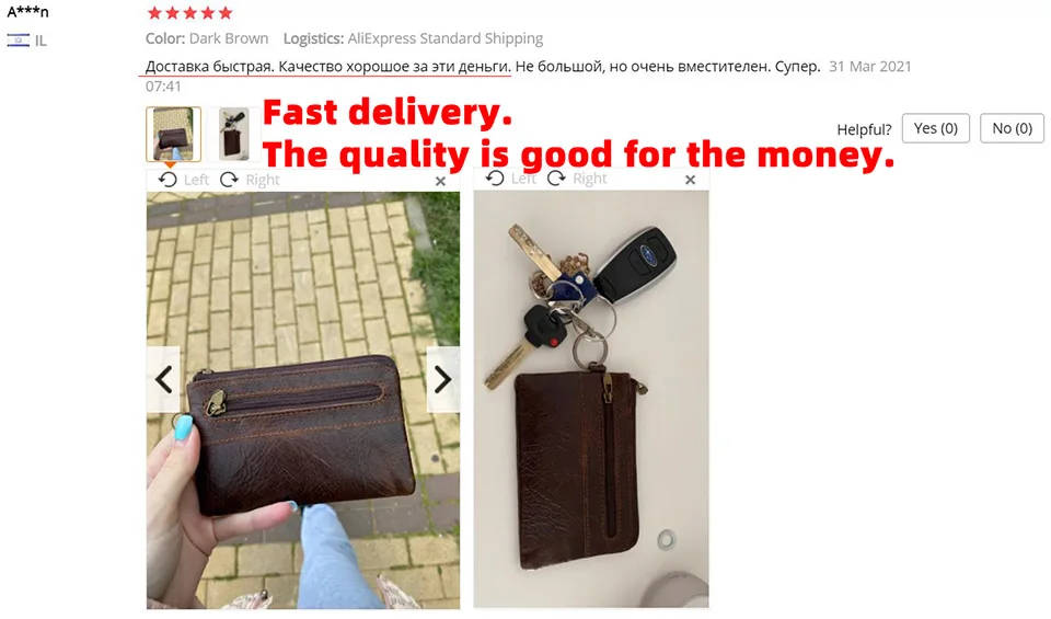 Nupugoo-Vintage kleine Geldbörse für Männer, Mini-Brieftasche, Echt ledertasche, braune lässige kleine Tasche, Reiß verschluss tasche, Schlüssel geld – Detail 20