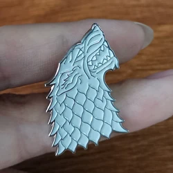 Stark Wolf Enamel Pin