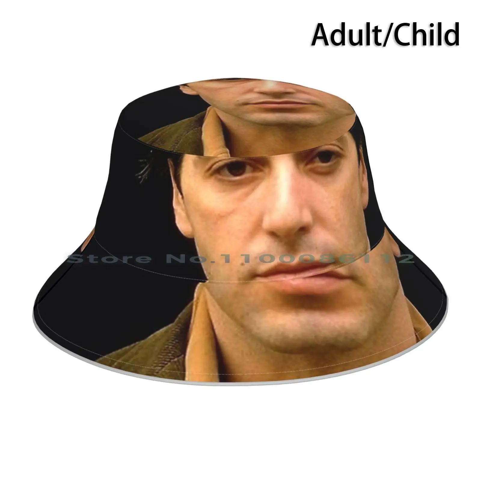 Al Pacino Oldschool , Bucket Hat Sun Cap Actor Alpacino Godfather Scarface Foldable Outdoor Fisherman Hat