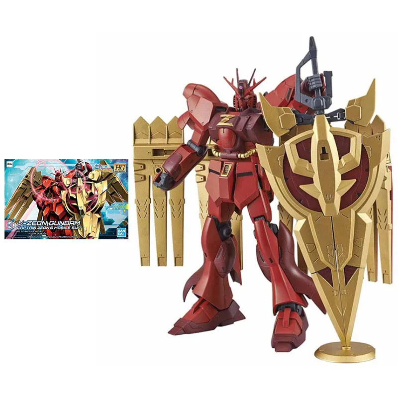 

Bandai Gundam Model Kit Anime Figure HGBD 1/144 V-ZEON GUNDAM Genuine Gunpla Robot Model Action Toy Figure Toys for Children