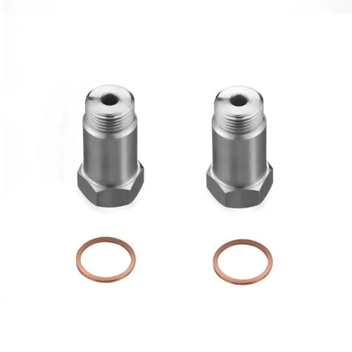 2pack OXYGEN O2 SENSOR EXTENSION EXTENDER ADAPTER SPACER M18X1.5 CEL FIX BUNG