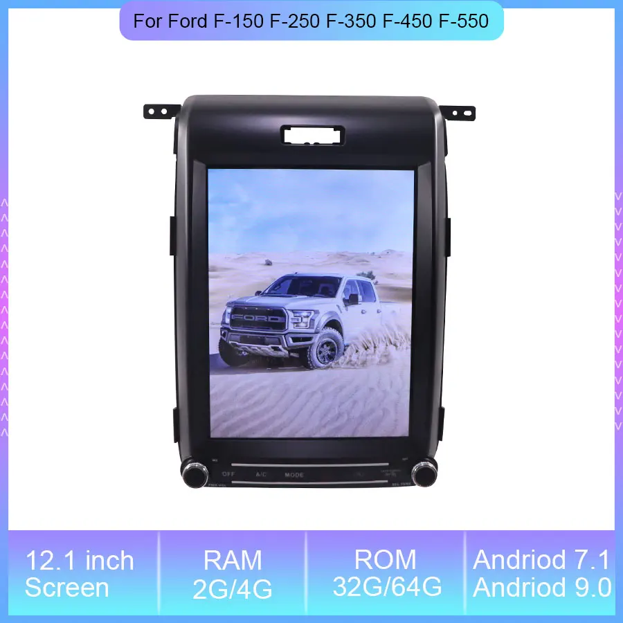 12.1'' Android 9.0 Car Navigation Radio Fast Boot For FORD F-150 F-250 F-350 F-450 F-550 2011-2013