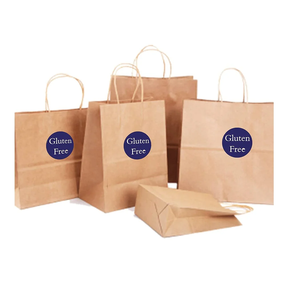 Gluten Free Stickers Food Rotation Tags 1 Inch Round Circle Dots 500 Pieces Adhesive Labels Per Roll for Retail Package