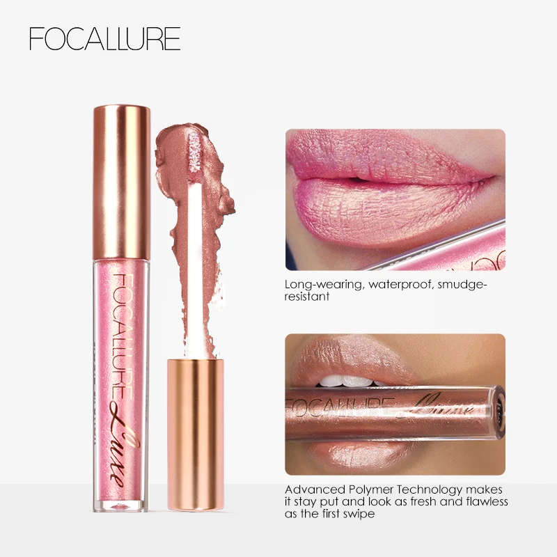 FOCALLURE Waterproof Liquid Lipstick Batom Red Velvet Lip Tint Brown Nude Matte colorful Lipstick Makeup Cosmetics Maquiagem