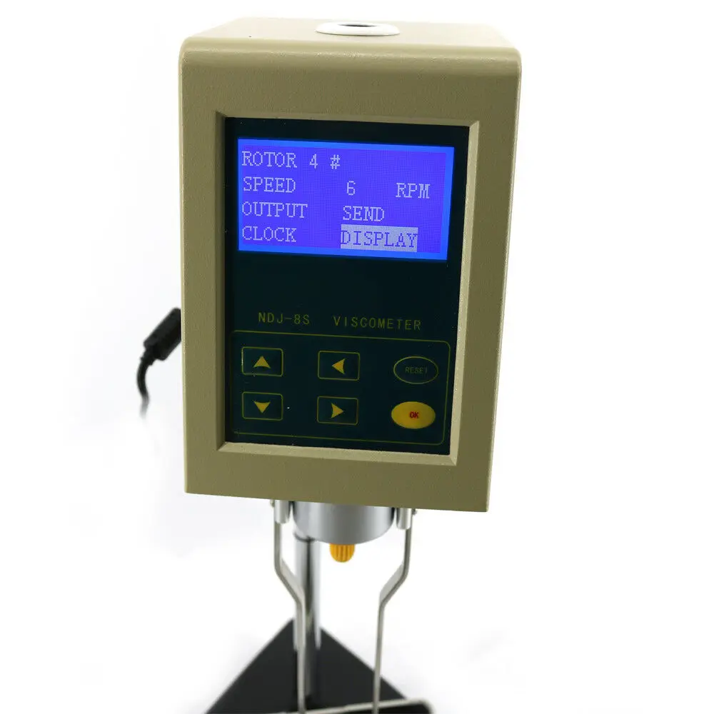 Digital Liquid Rotational Viscometer ความหนืด Tester NDJ-8S ดิจิตอลโรตารี่ Viscometer NDJ8S 1-2000000mPa.s