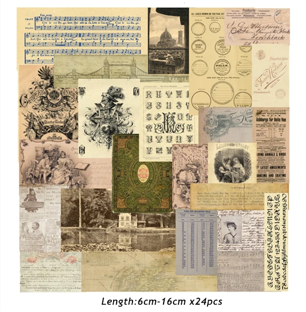 Old Poster Planet Map Stickers Junk Journal Planner Stickers Scrapbooking Vintage Card Decorative Sticker DIY Craft Photo Albums