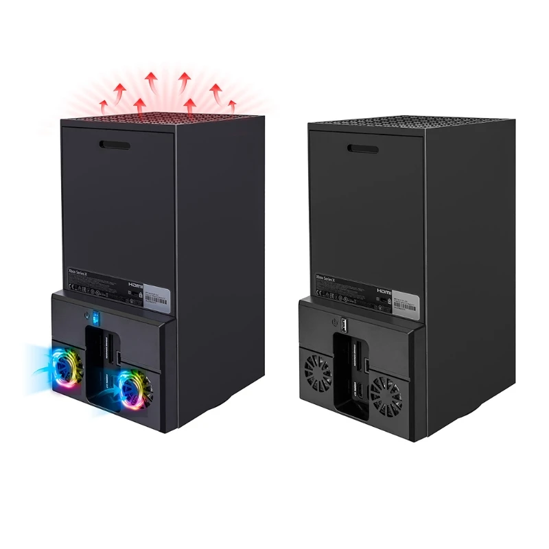 พัดลมระบายความร้อนสำหรับ X Series X ขาตั้งแนวตั้ง USB Cooling Bracket คอนโซลหม้อน้ำ