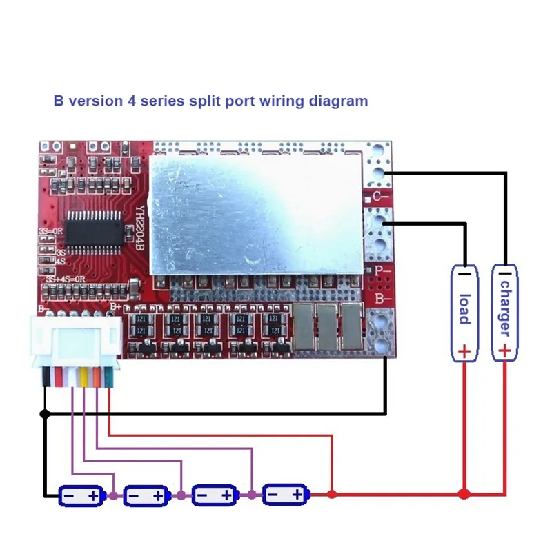 Zrównoważony 4S 3S 5S 50A płyta BMS do 3.7V baterii litowej/3.2V Lifepo4 płyta ochronna
