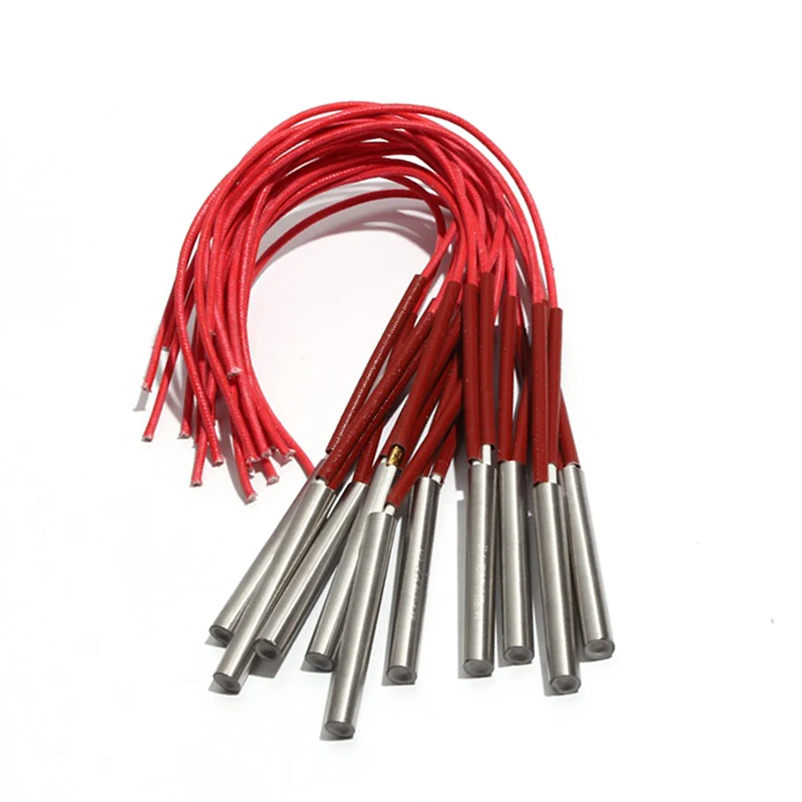 10 шт. 11 мм 62 ~ 75 мм 201SUS трубчатый картриджный нагреватель 110 В/220 В/380 В электрическая нагревательная труба 170 Вт/180 Вт/190 Вт/100 Вт часть сопротивления