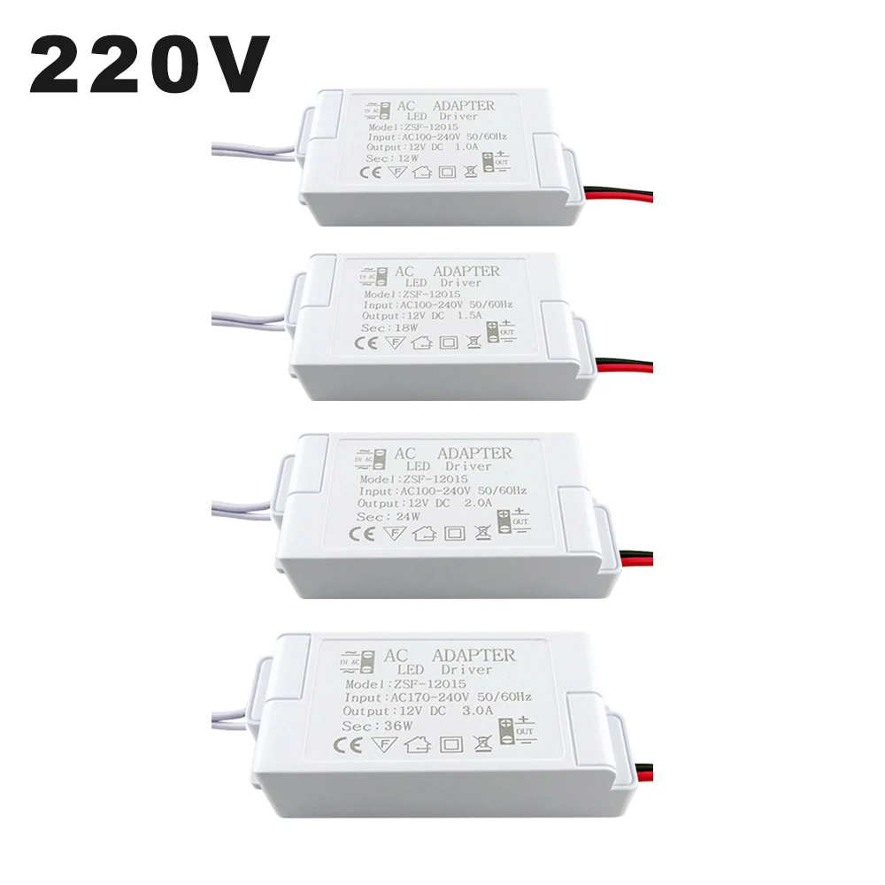 

220V To 12V Constant Voltage LED Driver 12W 18W 24W 36W LED Power Supply 2A 3A Power Supply For Low Power Cabinet Light