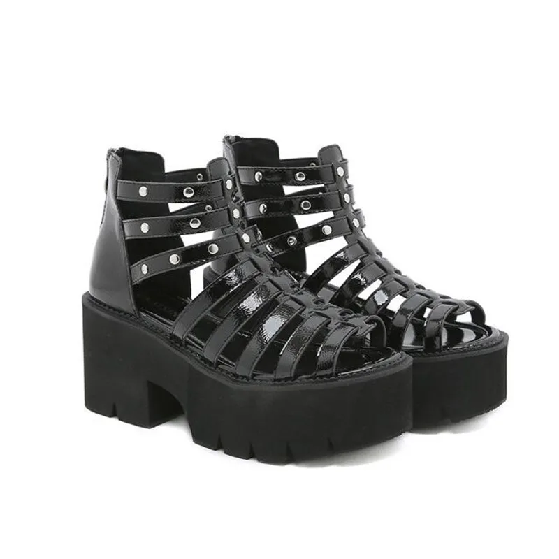 

Сандалии женские на платформе, модные босоножки на массивной подошве из ПУ кожи, удобные, лето 2023