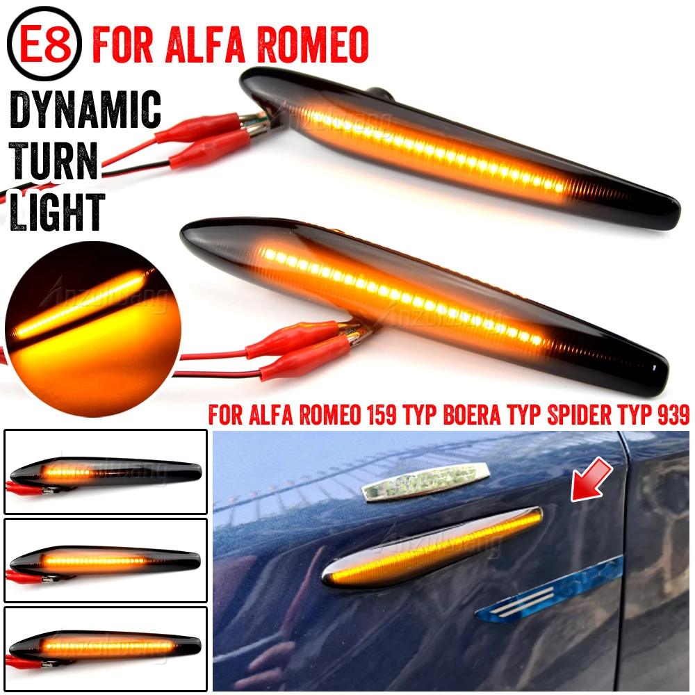 Led Dynamic Turn Signal Light Side Marker Blinker Indicator Lamp Repeater For Alfa Romeo 159 Sportwagon Brera Spider 939 2006-12