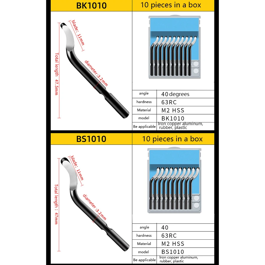 Rifilatura artefatto sistema di sbavatura rifilatura artefatto lama raschietto BS1010 BS1018 BK1010 BK3010 strumento coltello sbavatura