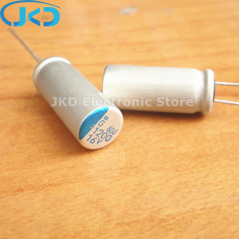 20pcs 1200UF 16V 8x20mm NCC PSG Series For Motherboard VGA  Low ESR 16V1200uF Solid Polymer Capacitor Nippon Chemi Con Original