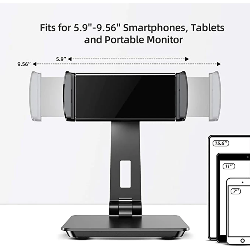 UPERFECT Portable Monitor Adjustable Stand Smart Adjust Heavy Duty Aluminum Stand For 13.3inch 15.6 Inch Display Screen Tablet