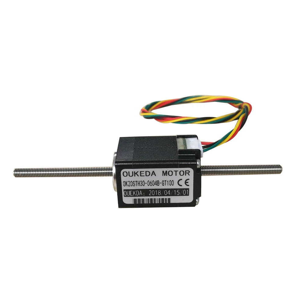 Linear stepper motor NEMA 8 lead screw stepper motor non-captive and external type with 100mm long Tr5*2 and Tr3.5*0.61 threaded