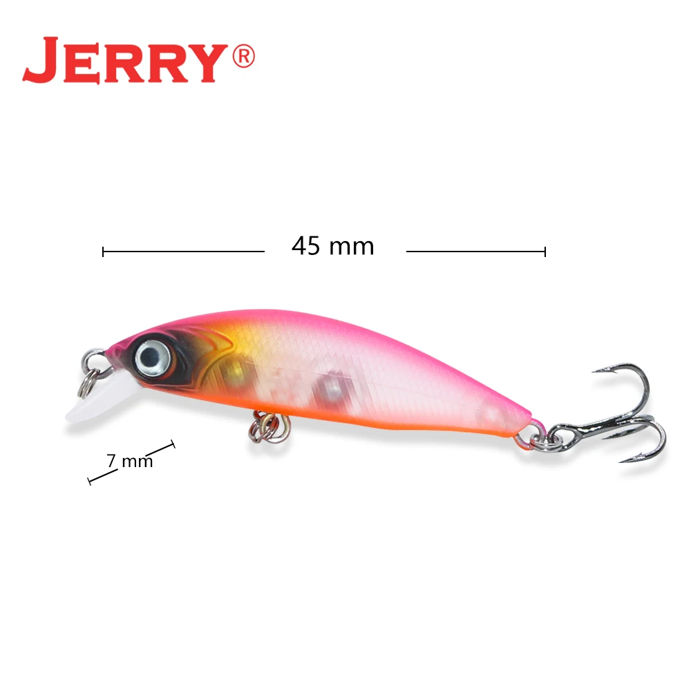 Jerry Silder artificial Jerkbait Minnow Lrf fishing lure Sinking Hard baits 45mm 3.4g pesca tackle For perch bass