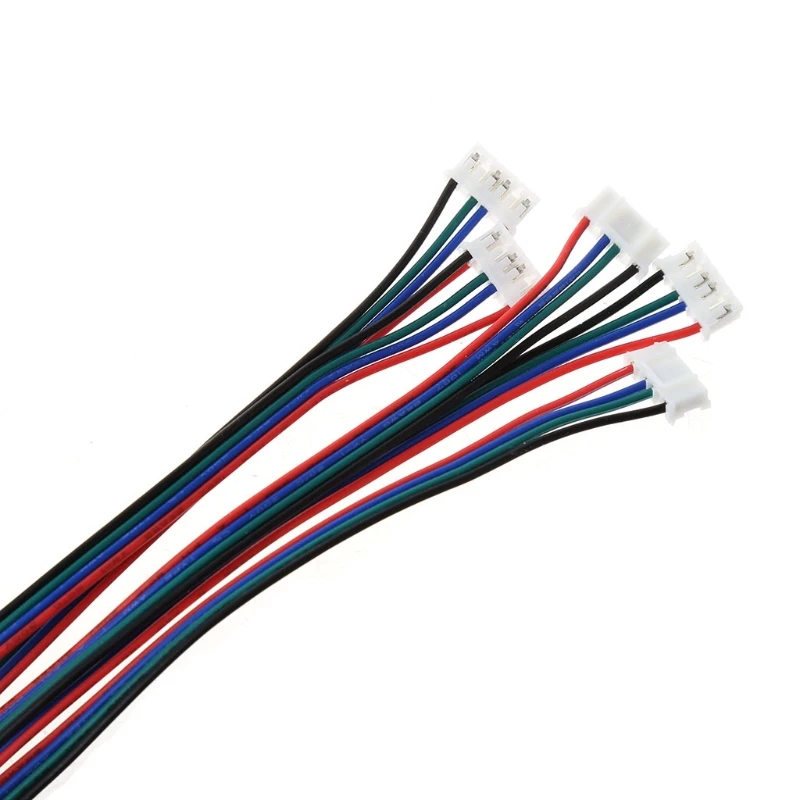 5Pcs 1M 4-Pin Vrouwelijke-Vrouwelijke XH2.54 Connector Verlengkabel Voor 3D Printer Nema 17 Stepper motor Kabel Draad