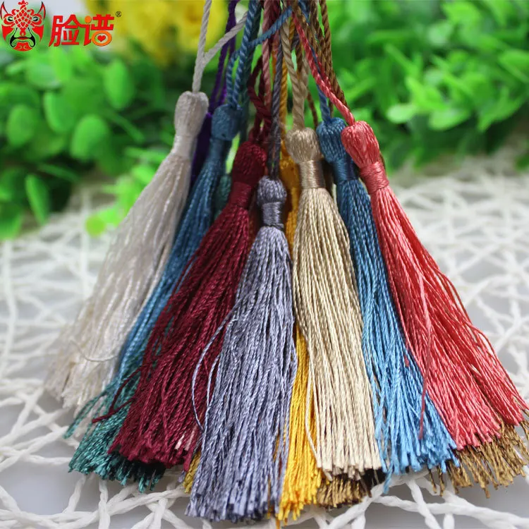 100PCS Mixed Silky Fringe Decorative Tassels New Multifunctional Accessories For Jewelry Garment Curtain Diy Bookmark Craft 8*13