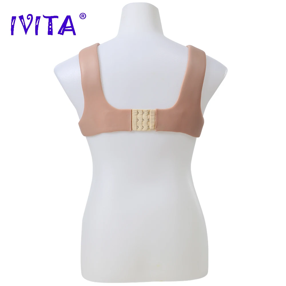 IVITA High Quality Realistic Silicone Breast Form Fake Boobs E Cup Enhancer for Crossdresser Transgender Drag Queen Shemale Gift