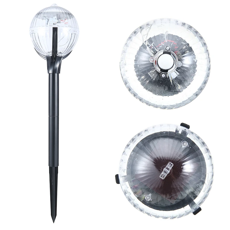 LED Pathway Light Color Changing Solar Ball Stake Light Garden Lamp Decor