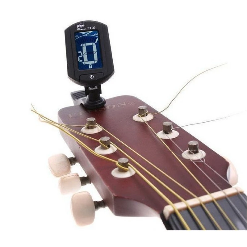 1個液晶デジタルベースバイオリンウクレレギターチューナーギターアクセサリーパーツ楽器