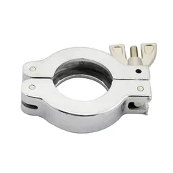 KF50 Hinge Wing-Nut Pipe Clamps Aluminum Pipe Fitting Triclamp Tri-clamp Fittings Connection(No Centering Bracket, No O-Ring)