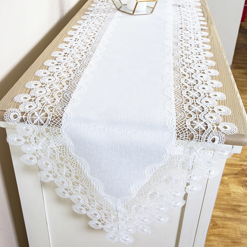 White Square Rectangle Tablecloth  Wedding &Party&Home&Garden&Hotel ,Sofa Cover, Lace Cover