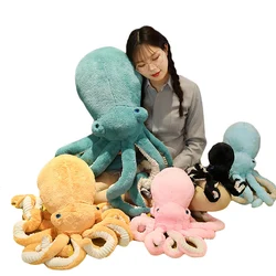 30Cm-90Cm Levensechte Pluche Octopus Speelgoed 90Cm Big Size Octopus Kussen Gevulde Zeeleven Zachte Pop kinderen Speelgoed