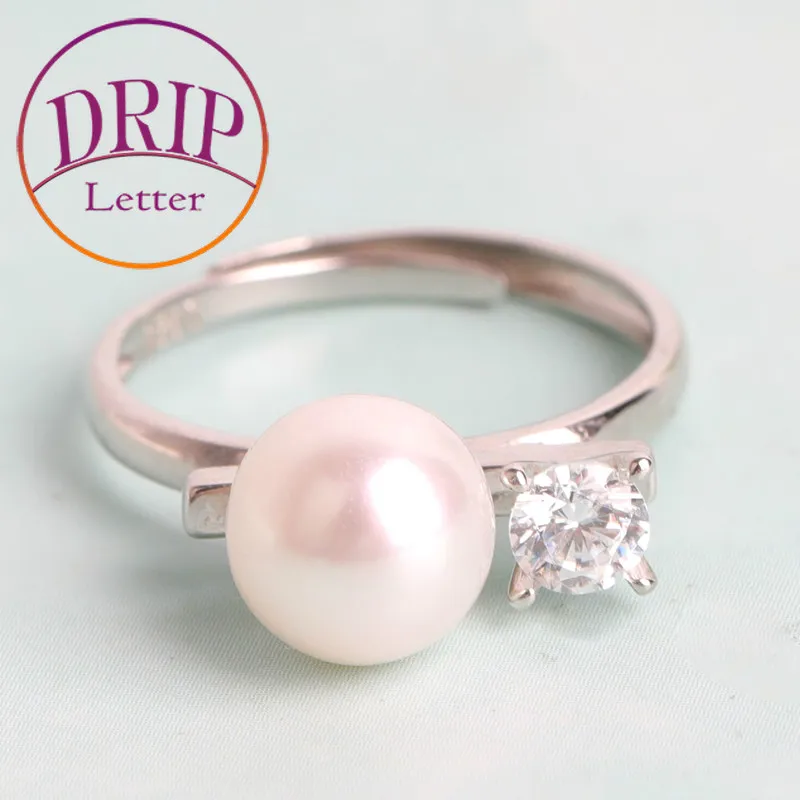 Pure Pearl Wedding Ring for Women Classic style Jewelry