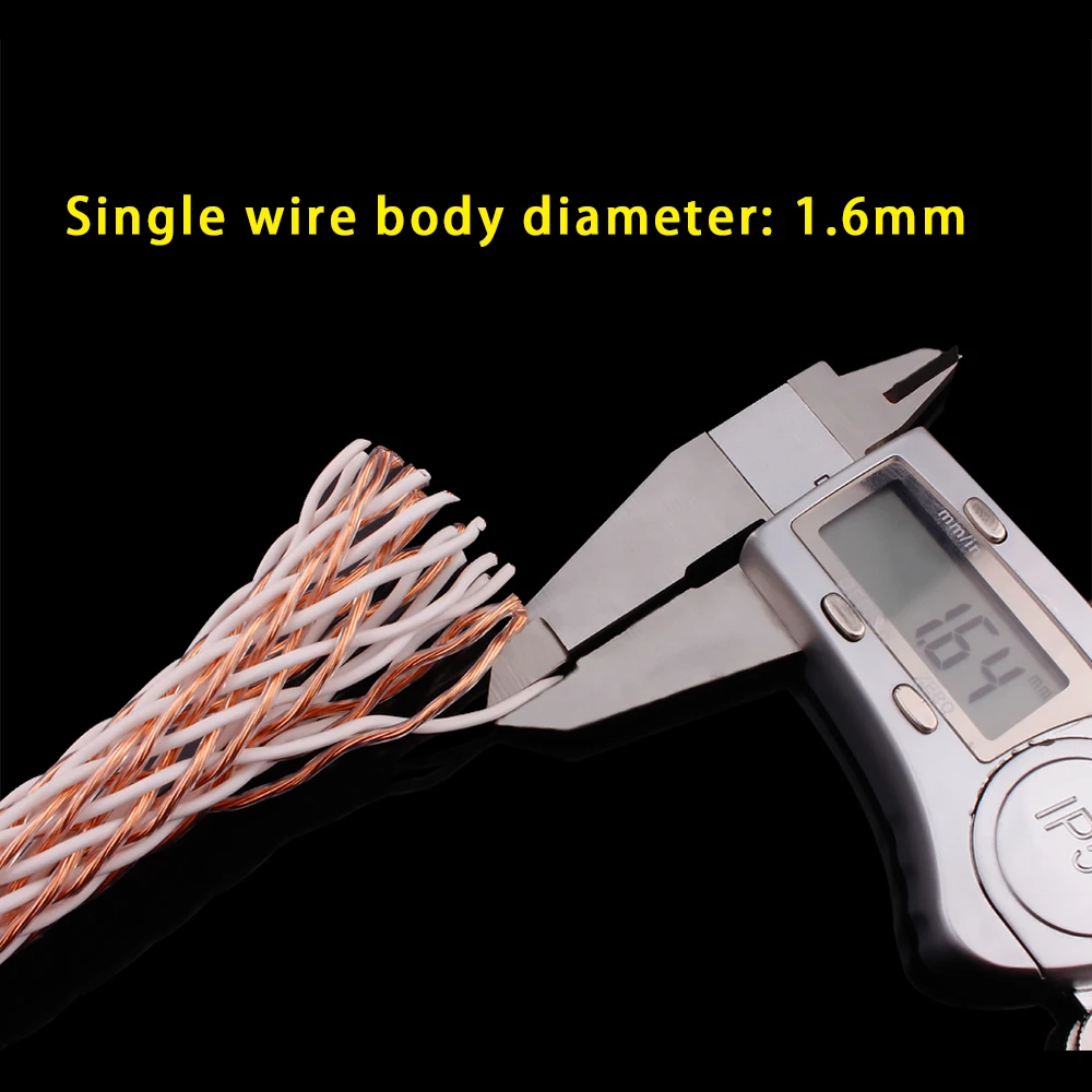 YYAUDIO 12TC kabel skrętny OCC kabel głośnikowy HIFI głośnik Audio przewód zasilający DIY 24 nici