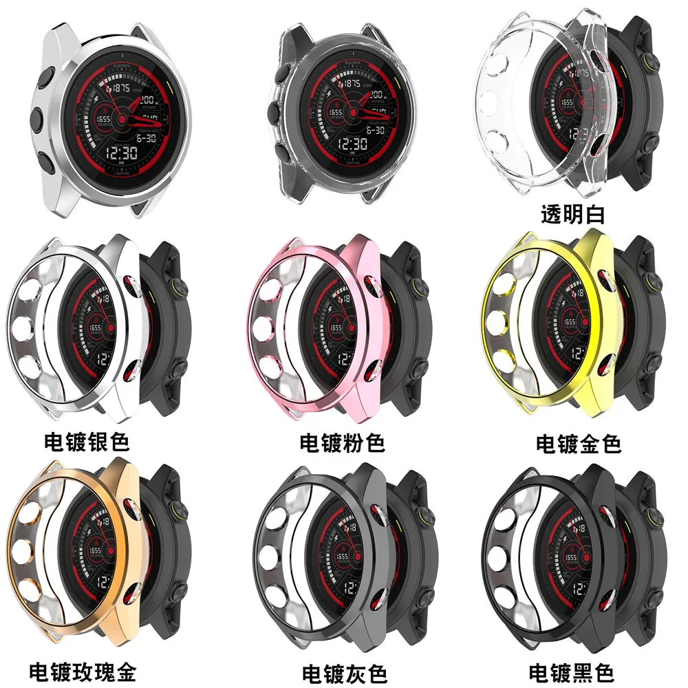 Ultra thin Electroplating TPU Watch Case anti shock Protective Shell Cover for Garmin Forerunner 745 Smartwatch Accessories Case