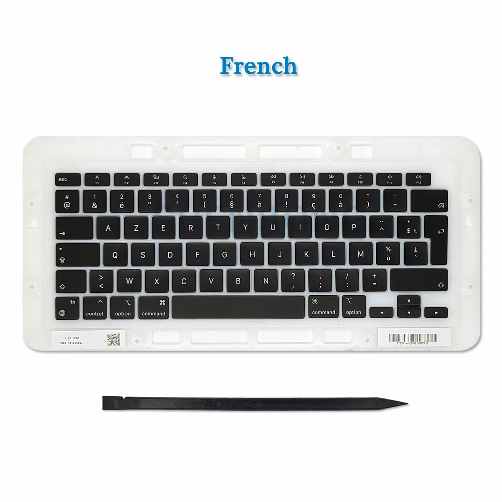 A2337 Keys Keycaps Clips Hinges Set US*French*Russian*Spanish For