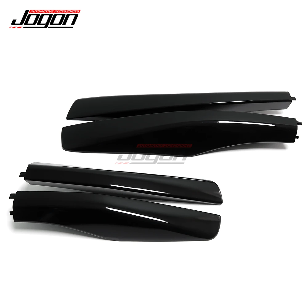 Black ABS Roof Rack Bar Rail End Protection Cover Shell 4PCS For Lexus RX350 RX400h RX330 2003 2004 2005 2006 2007 2008 2009