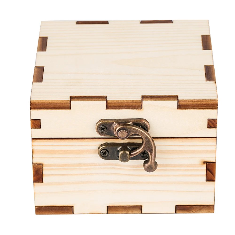 

Square Natural Bamboo Wood Box for Wristwatch Wood Watch Jewelry Display Storage Watch Holder Gift Box