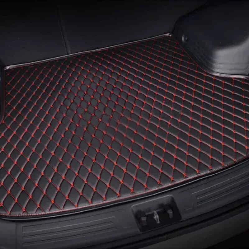 

Custom Leather Car Trunk Mats For Alfa Romeo All Models For Stelvio Giulia 4c Spyder Car Foot Mat Auto Carpets Covers Styling