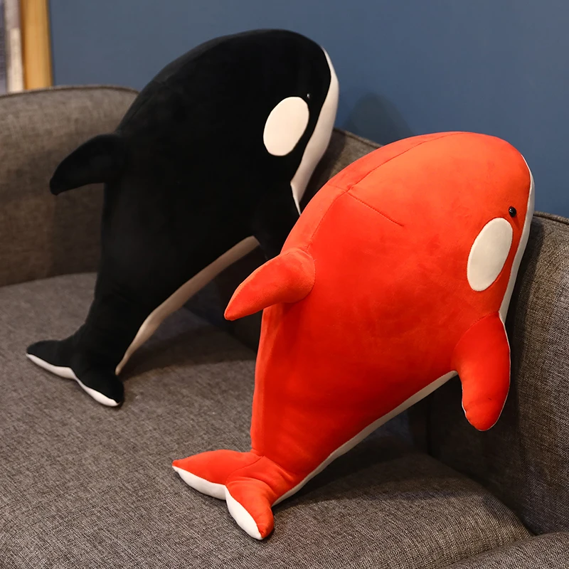 

big Killer whale doll pillow whale Orcinus orca black and white whale plush toy doll shark kids boys soft toys