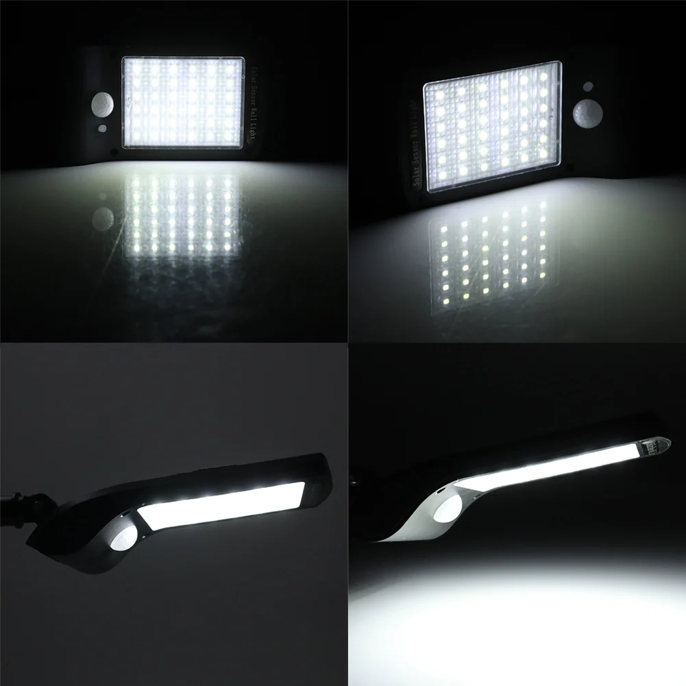 36 LED พลังงานแสงอาทิตย์โคมไฟติดผนังพลังงานแสงอาทิตย์ PIR Motion Sensor หลอดไฟรักษาความปลอดภัย Street ฉุกเฉินกลางแจ้งกันน้ำ