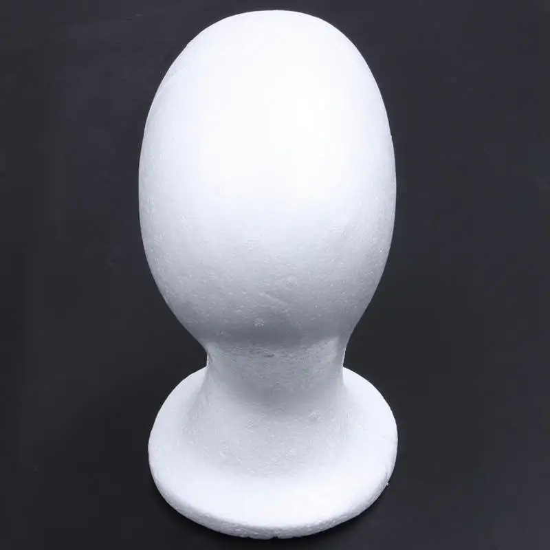 Tête de Mannequin pour coiffure de perruque, modèle de tête de Mannequin en mousse, présentoir de perruque blanc