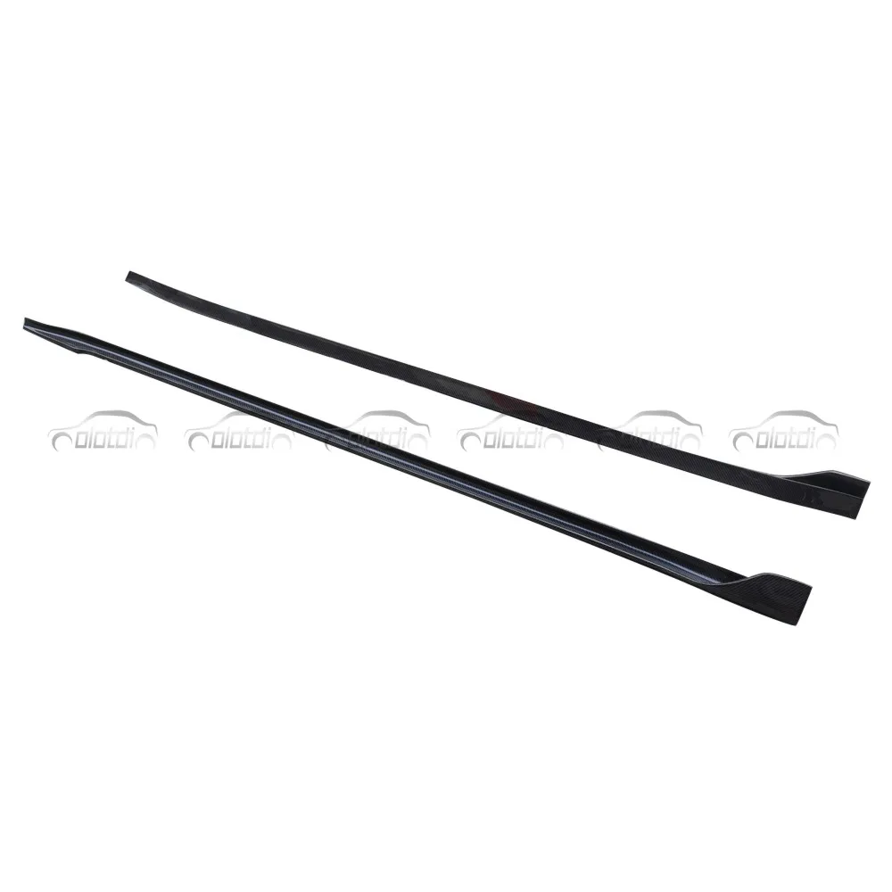 OLOTDI V Stil Auto Styling Carbon Side Röcke Stoßstange Seite Schürze Splitter Für Tesla MODELL 3