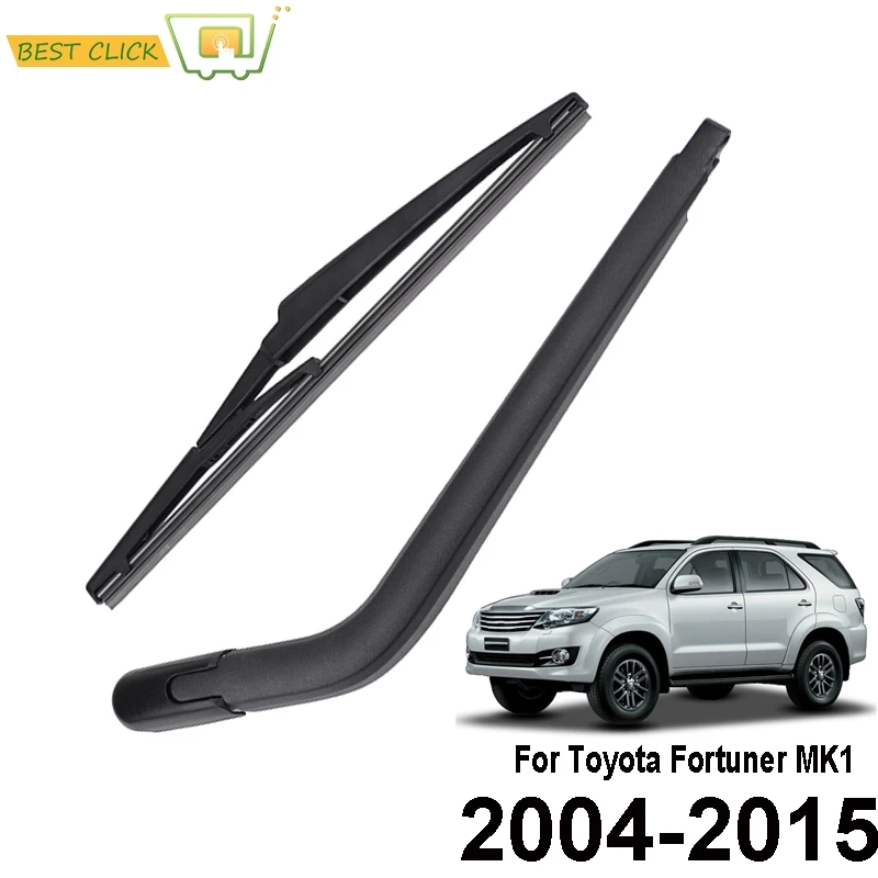 Rear Window Windshield Wiper Blade Arm Set For Toyota Fortuner MK1 2004 2005 2006 2007 2008 2009 2010 2011 2012 2013 2014 2015