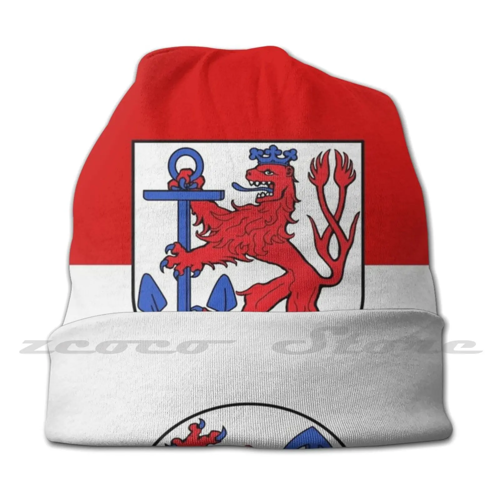 Dusseldorf Flag Personalized Pattern Knit Hats Plus Size Elastic Soft Cap Germany Dusseldorf Berlin Deutschland Hamburg