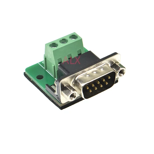 1PCS DB9 9PIN male female serial port connector to terminal adapter D-SUB COM RS232 TO RS485 converter BOARD terminal block