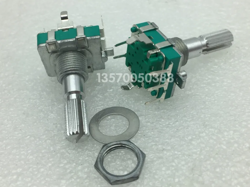 Ec16 encoder with push switch 24 positioning 24 pulse sawtooth shaft length 25mm digital rotary potentiometer