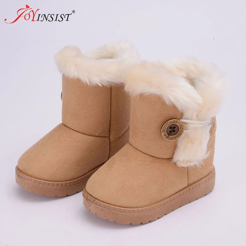 Winter Baby Boys And Girls Shoes Kids New Fashion Snow Boots Warm Cotton Thick Buckle Strap Shoes Children Clothing