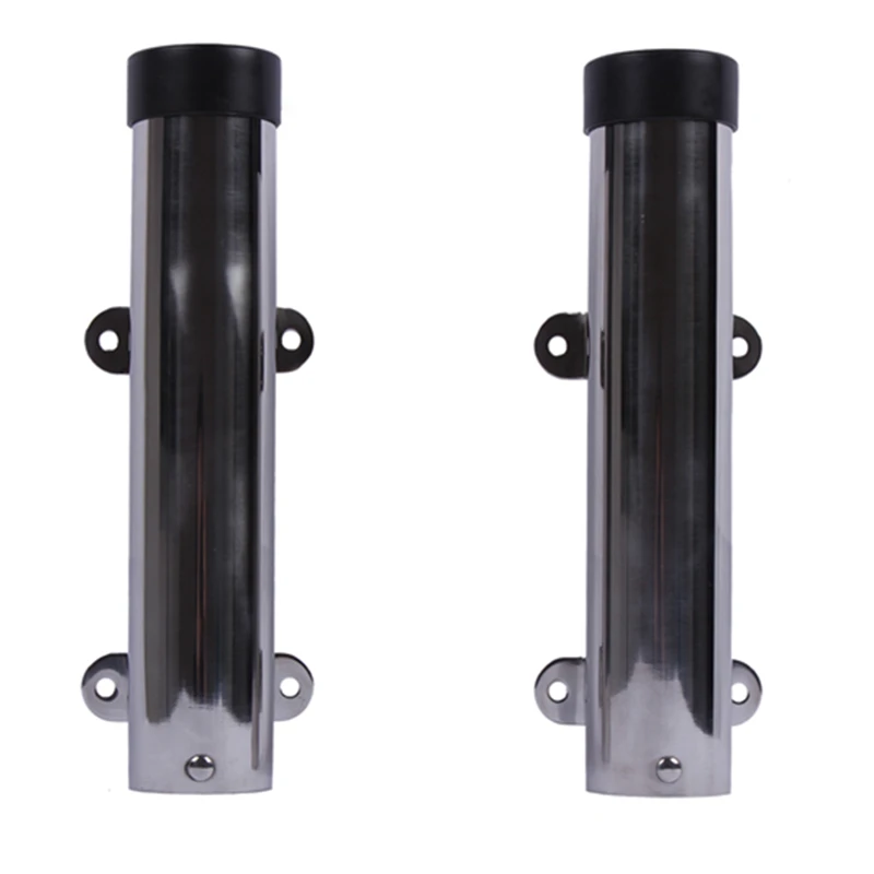 2pcs Removble Morsetto del Supporto Canna Da Pesca Cremagliera Ponte di Montaggio In Acciaio Inox di Pesce Rod Supporti